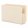 Smead Pocket Folder, 3.5", Manila, PK25 76124